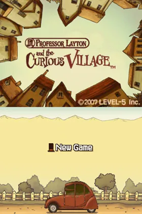 Professor Layton and the Curious Village (USA) (Demo) (Kiosk) screen shot title